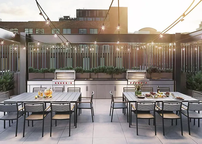 Apartment River North 1br W Terrace Grills Yoga Chi-1032 *